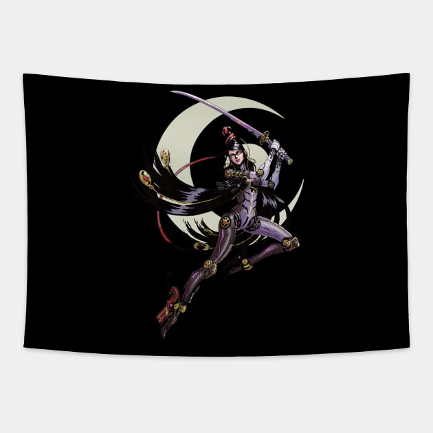 Cyborg Bayonetta Tapestry by Novanim