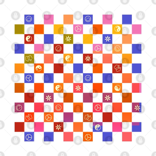 70s Retro Checkered Pattern by showmemars