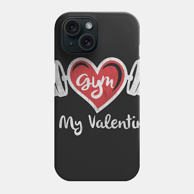 Valentines day gym fitness Phone Case by missalona