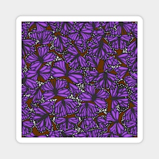 Purple Butterflies Magnet