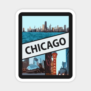 Chicago Decal Magnet
