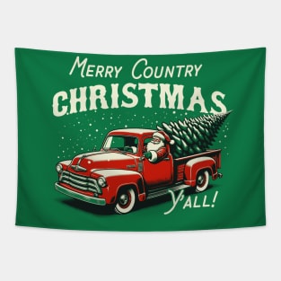 Merry Country Christmas Y'all! Tapestry