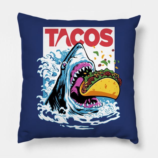 Taco Shark Pillow by EndeConcept