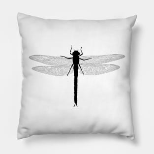 Dragonfly Silhouette Pillow