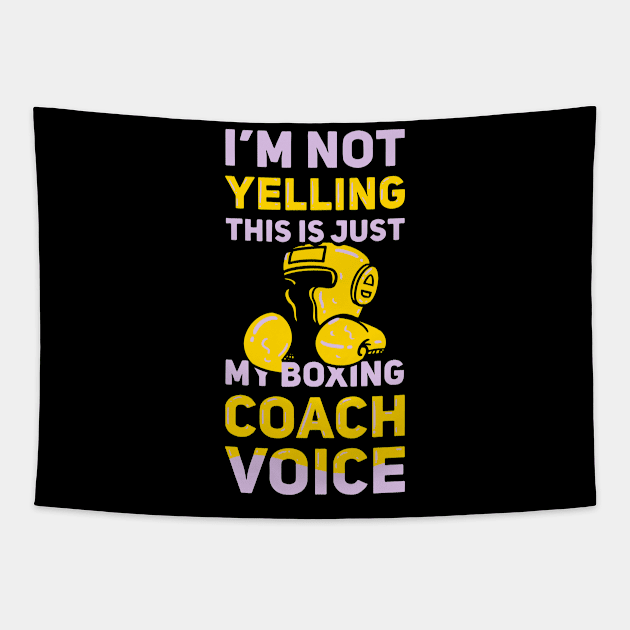 Boxing Coach Shirt Tapestry by swissles