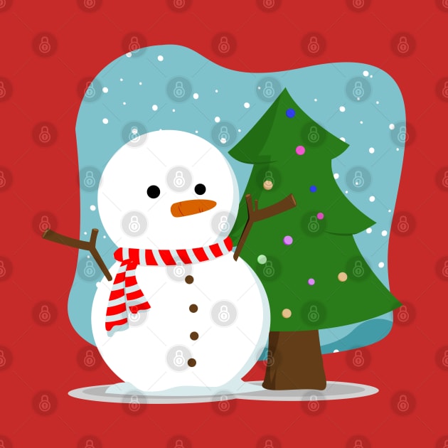 Snowman Christmas by Arviana Design