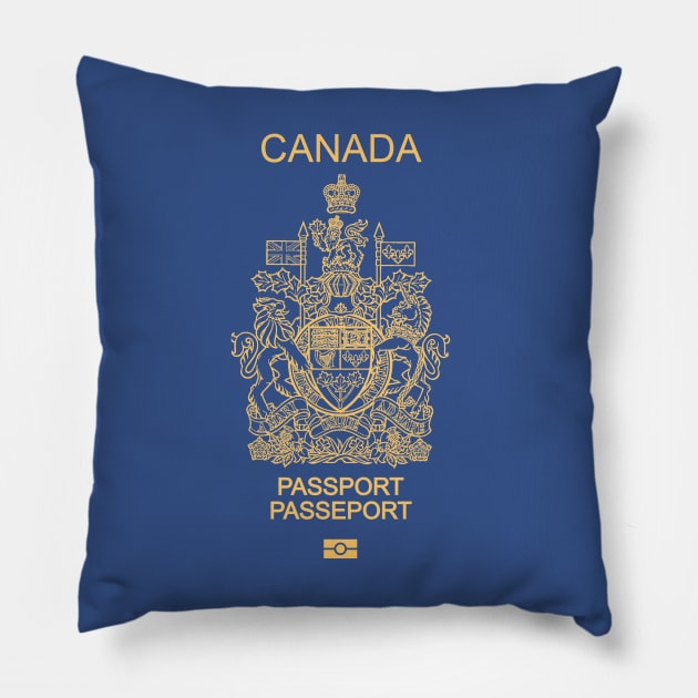 Canada passport Pillow by Travellers