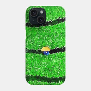 rainy day in tea garden Phone Case