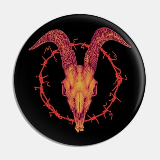 Goat Skull ALT Pin