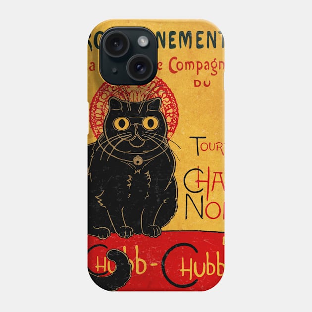 Chat Noir Chubby Chubb - Chubbs T Shirt Phone Case by Floof Monster Co