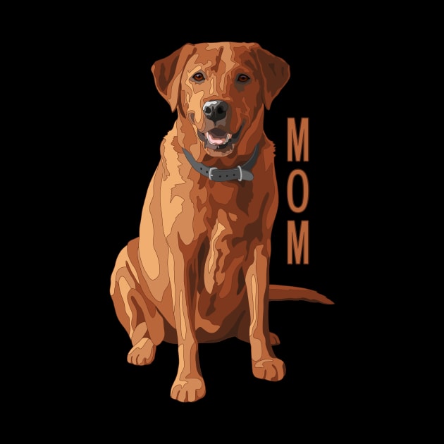 Lab Mom Red Labrador Retriever Dog Lover by csforest