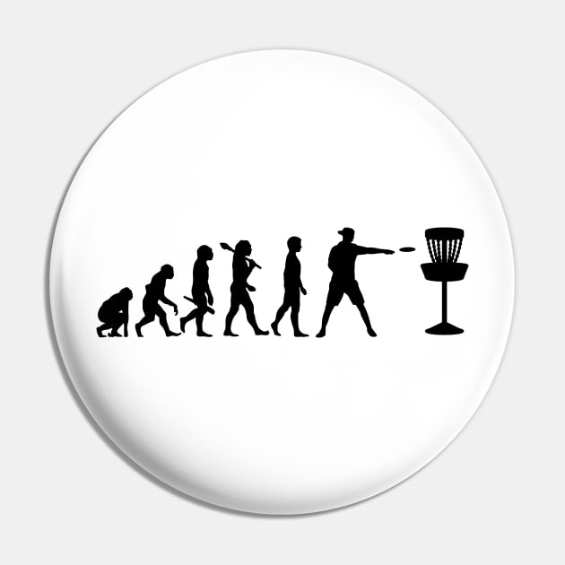 Disc Golf Evolution Pin by Striking Metal Disc Golf