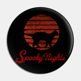 Spooky Nights Halloween Cat Pin