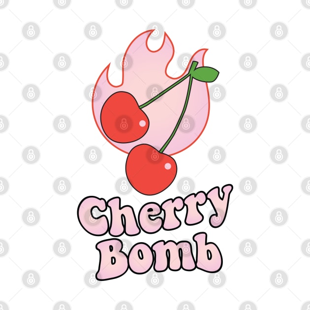 Cherry Bomb and Pink Flaming Design by YourGoods