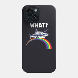 Rainbow Shark Unicorn funny Art Phone Case