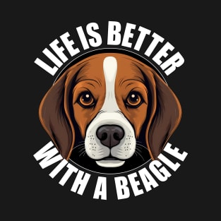 Beagle Life is Better With A Dog Happy Puppy T-Shirt