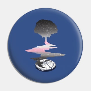 Demigirl Tree LGBT Pride Flag Pin