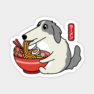 Borzoi Dog Ramen Noodles Magnet
