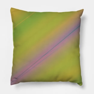 yellow blue green pink abstract texture Pillow