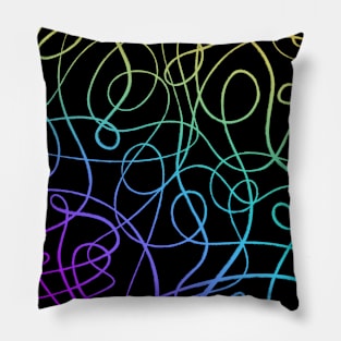 Colorful Doodles Pillow