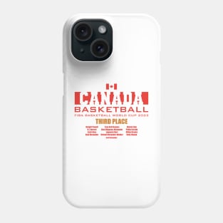 Canada FIBA World Cup 2023 - Third Place - Roster Phone Case