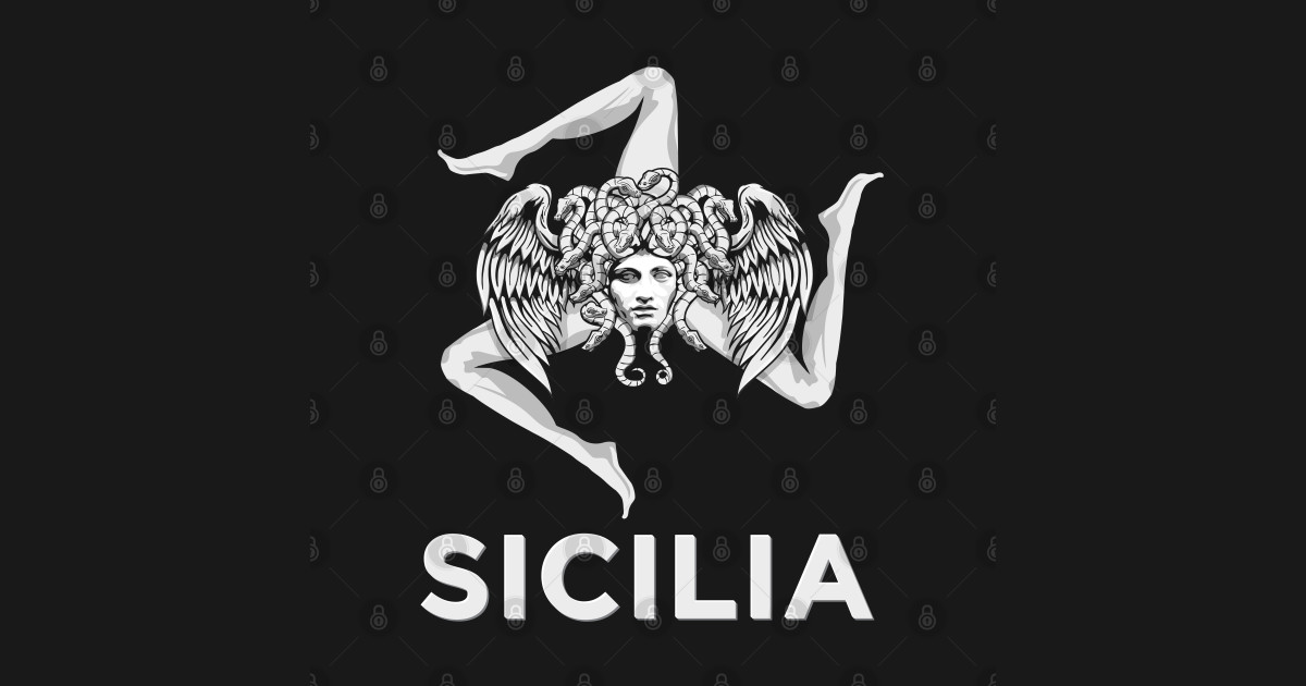 Sicilian Pride Sicilia Sicilian Flag Trinacria Sicilian Tapestry Teepublic