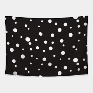 Monochrome Circles Pattern Tapestry