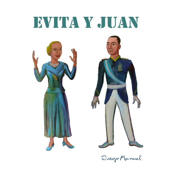 Evita and Juan Peron by diegomanuel