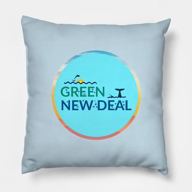 The Green New Deal Pillow by Shelly’s