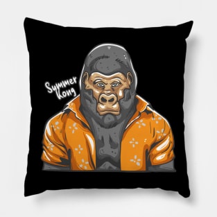 gorilla summer kong Pillow