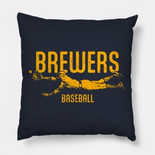 Brewers Vintage Catch Pillow