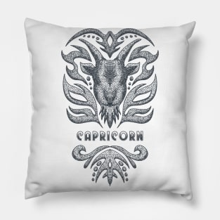 Capricorn Zodiac Design Pillow