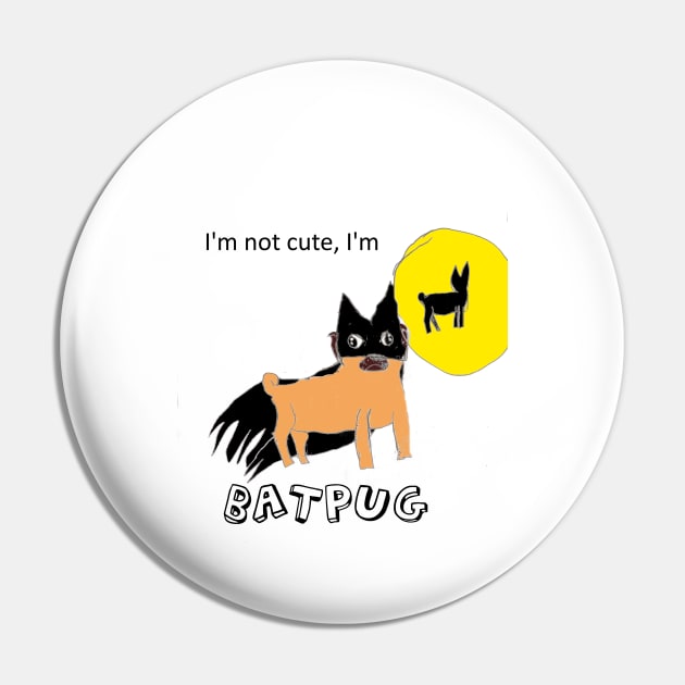 Batpug Pin by hammolaw