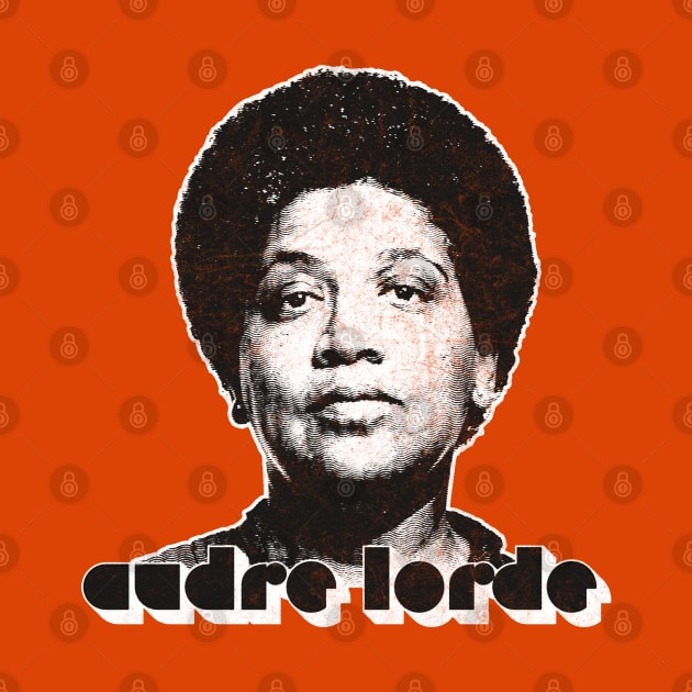 Audre Lorde / Retro Style FAn Art Design by DankFutura