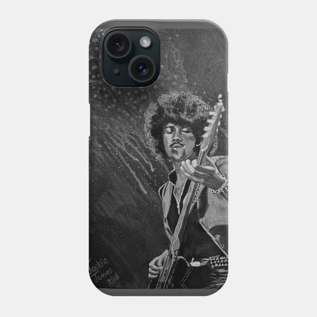 Phil Lynott - Thin Lizzy Black Phone Case by JackieJames