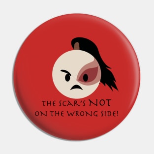 Angry Zuko emoji 1 "The scar's NOT on the wrong side!" Pin