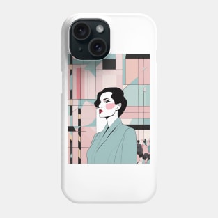 Hues of Enchantment Art Deco Patrick Nagel 80s Phone Case