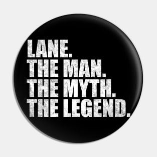 Lane Legend Lane Name Lane given name Pin