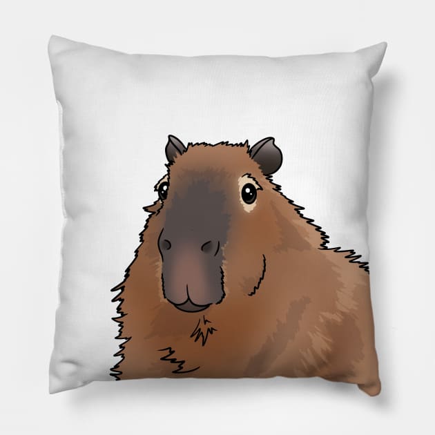 Capybara Pillow by Kats_guineapigs