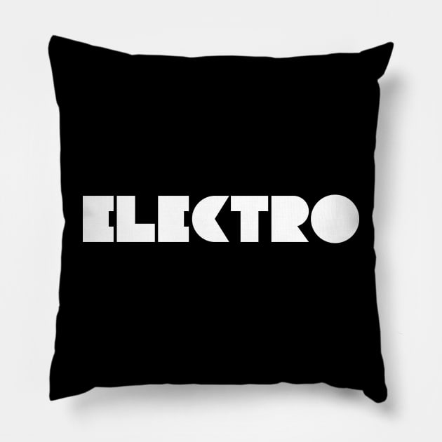 ELECTRO LOGO Pillow by lkn