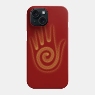 Navajo Hopi Native American Hand Spiral Gold Phone Case