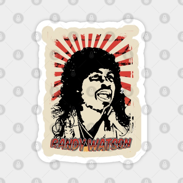 Randy Watson 80s Retro Vintage Aesthetic Magnet by Ihkwan Art