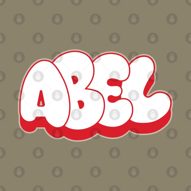 ABEL name bubble graffiti writing style by Love Wild Letters