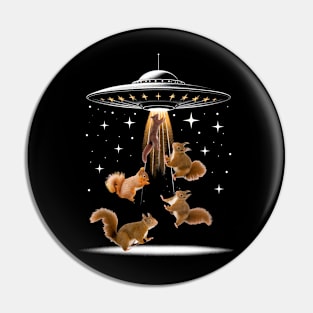 Tail Tales Squirrel UFO, Tee Talk Triumph for Critter Lovers Pin