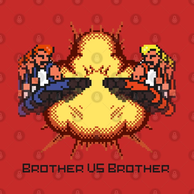 Double Dragon Brother vs Brother Shirt by RobinsRetro