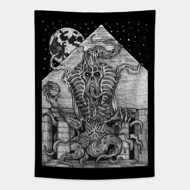 Crawling Chaos - Azhmodai 2018 Tapestry by azhmodai