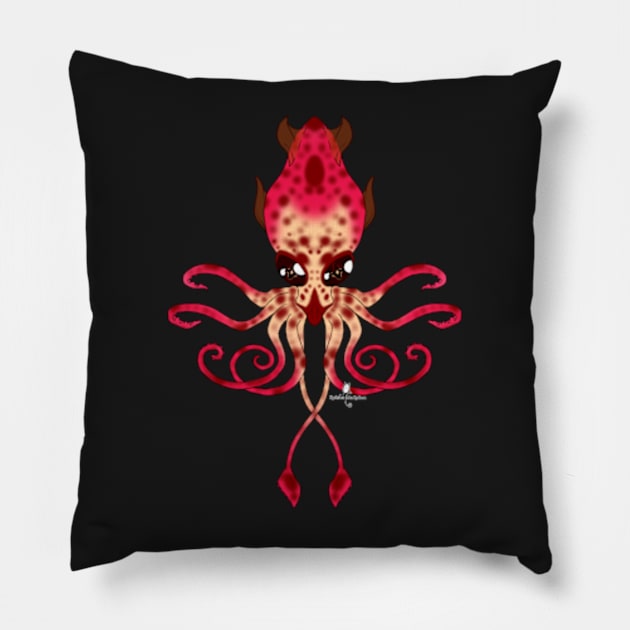 Spotted Squid Pillow by KeishaMaKainn