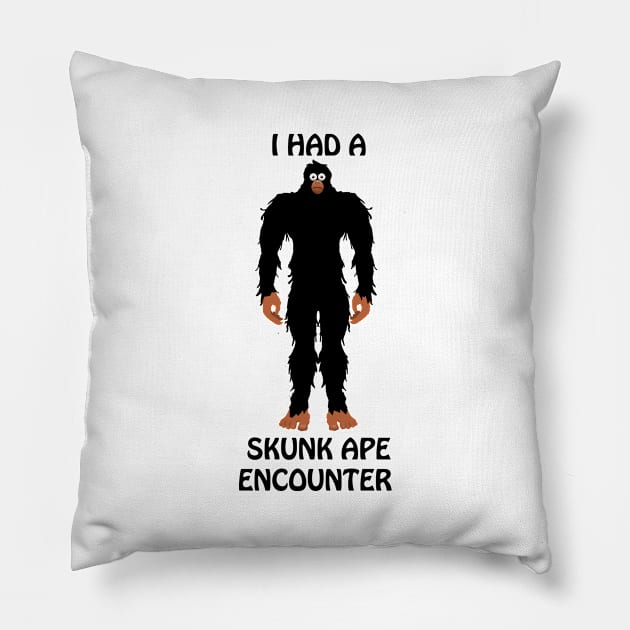 Skunk Ape Pillow by Wickedcartoons