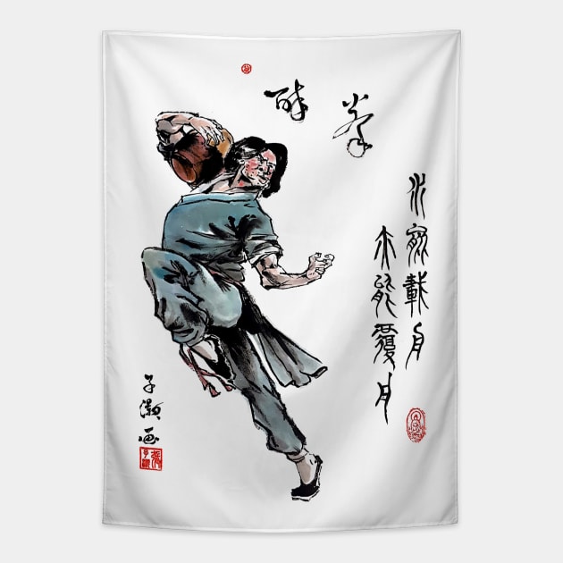 Drunken Master Tapestry by Huluhua