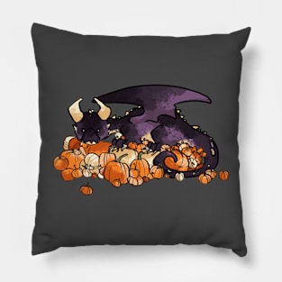 Pumpkin Harvest Dragon Pillow